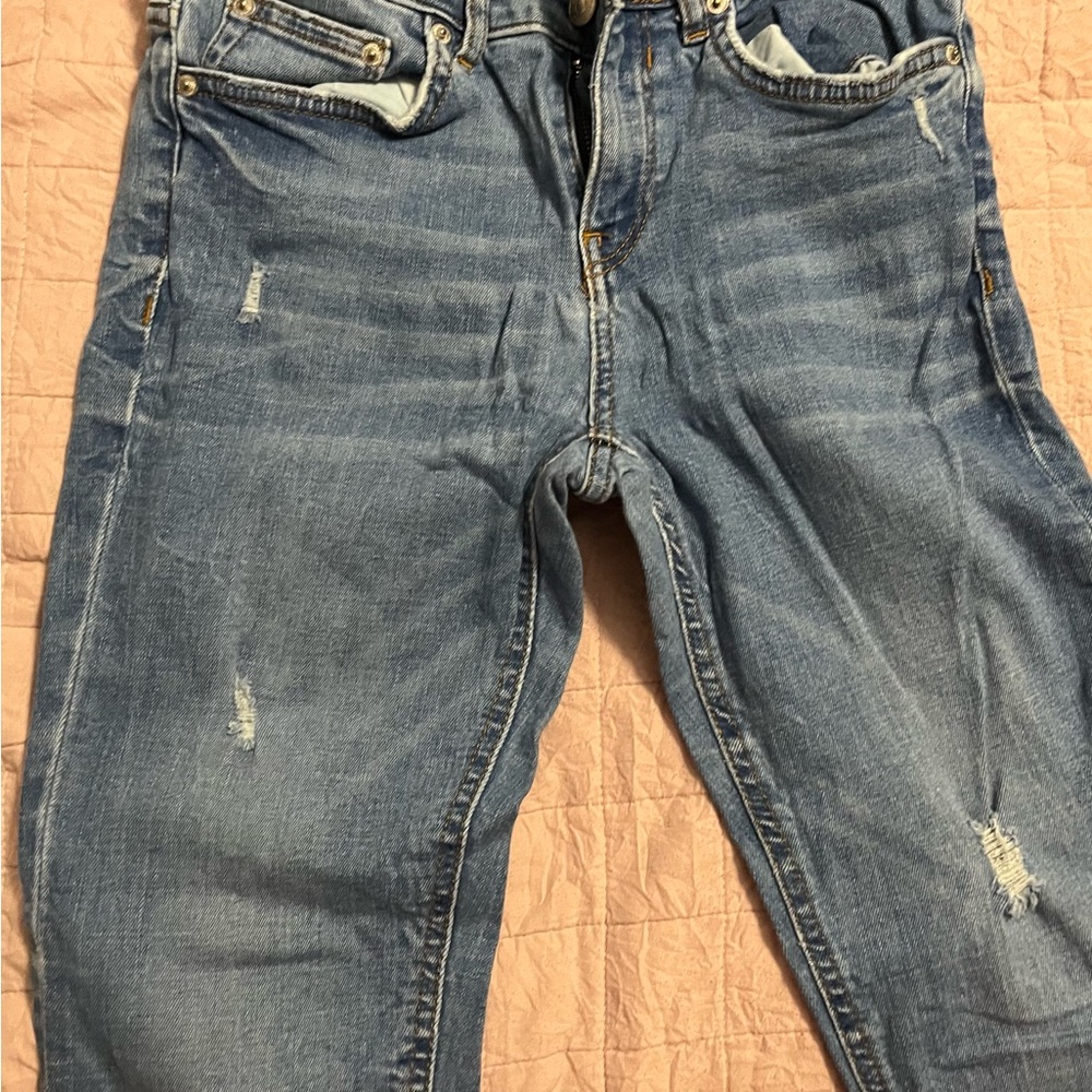 Zara Blue Skinny Jeans for Women